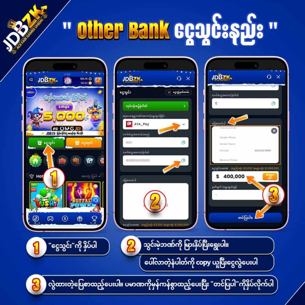 Other bank payment - JDBZK 